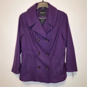 Relativity Women's Deep Purple Peacoat